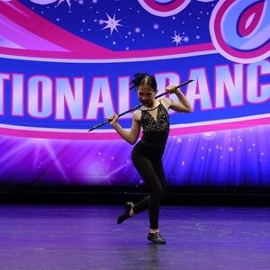 Custom Rhinestoned Dance Cane